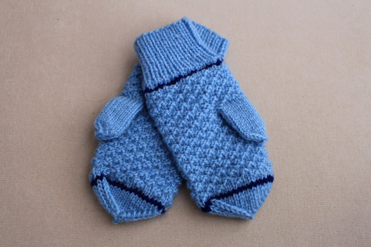 Warm winter textured mittens for women