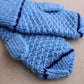 Warm winter textured mittens for women