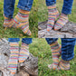 Funky rainbow striped socks