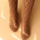 Knee-high braided socks