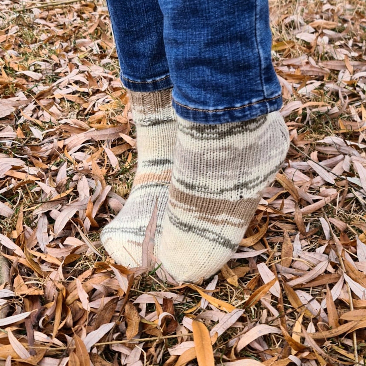 Cold-weather multicolor unisex socks