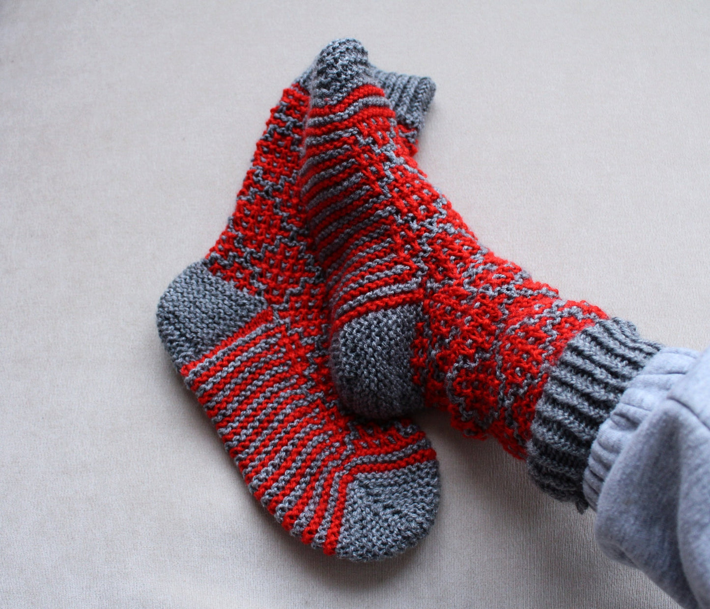 Eco wool-free vegan cold-weather socks