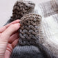Gradient wool blend wide socks