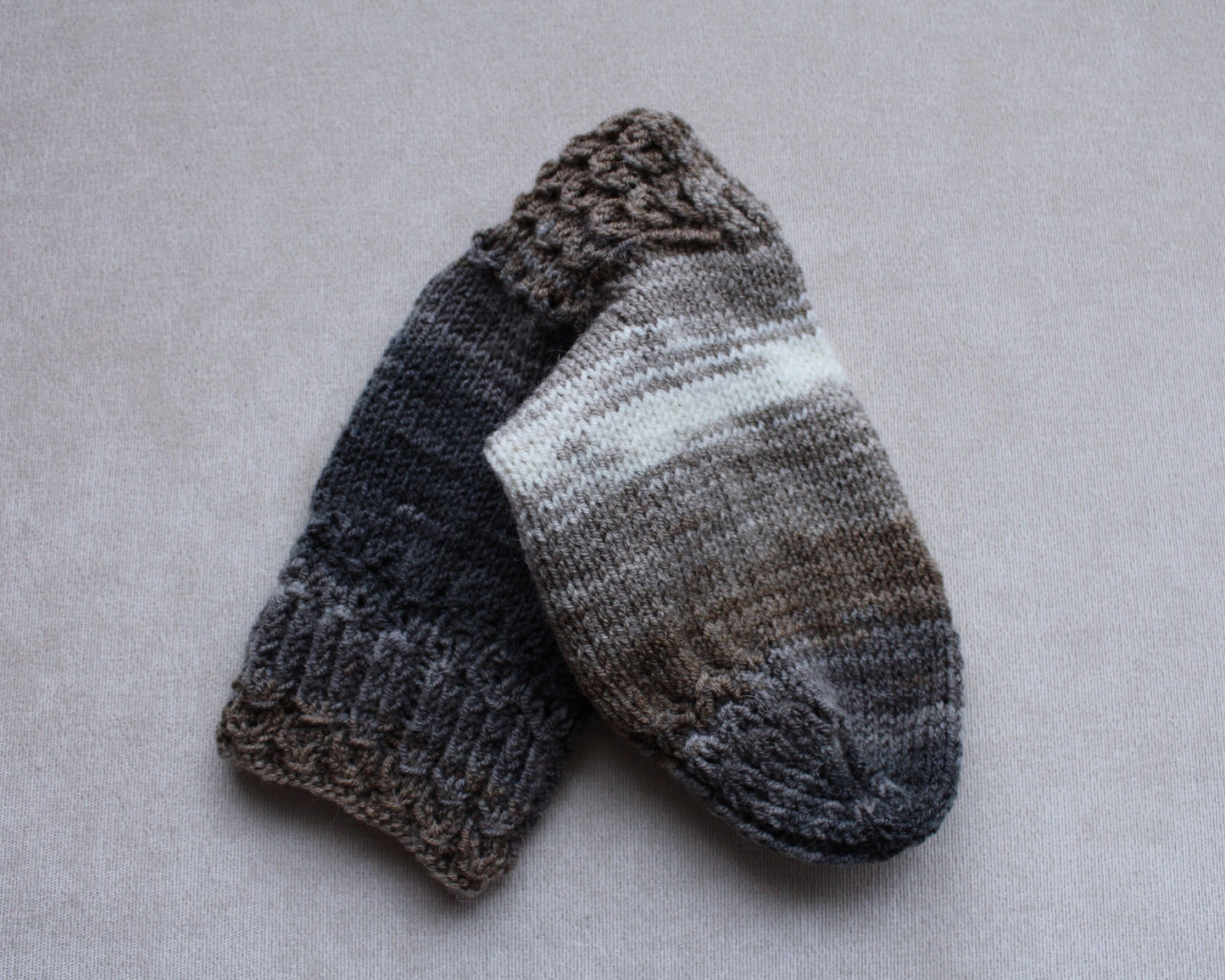 Gradient wool blend wide socks