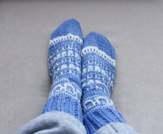 Wide feet eco-friendly winter socks