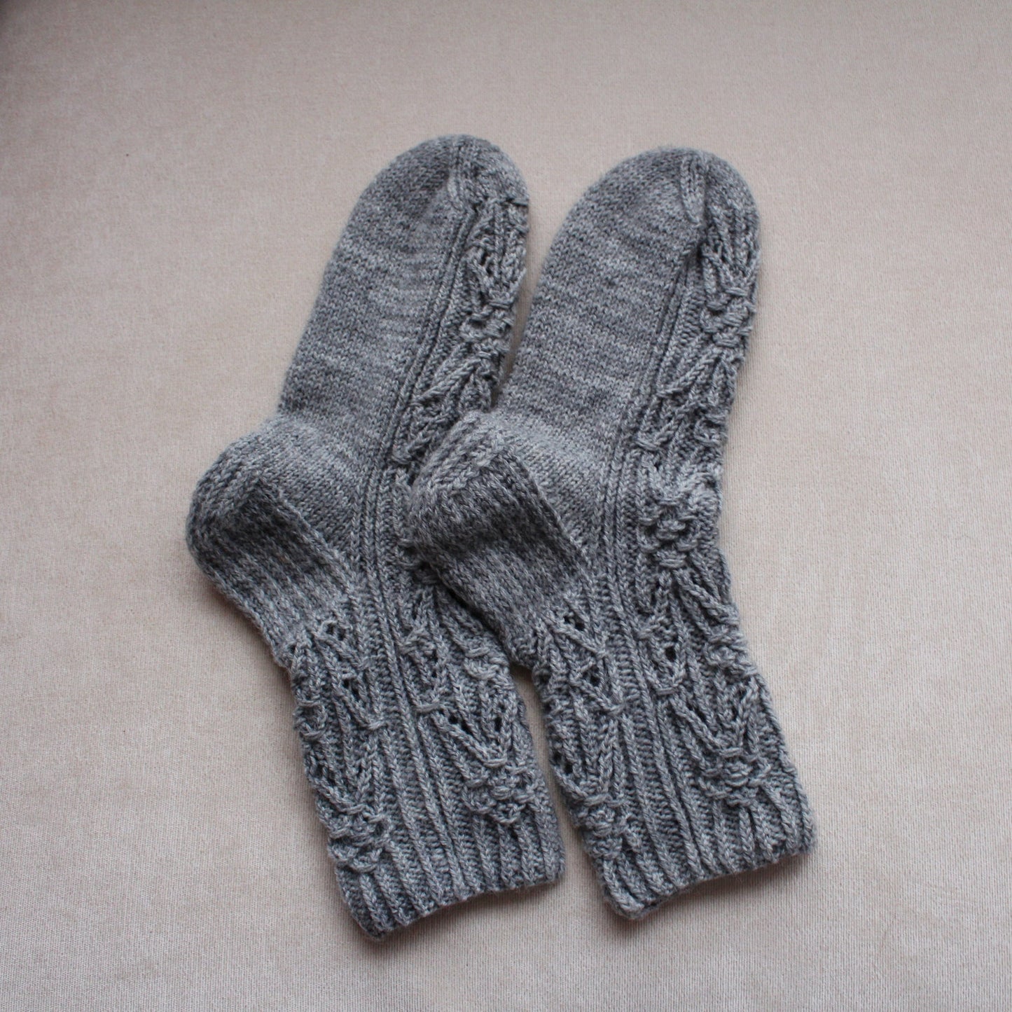 Wool fishnet socks