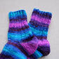Vegan multicolor cold-weather ribbed socks