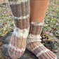 Ribbed mid calf socks
