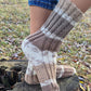 Ribbed mid calf socks