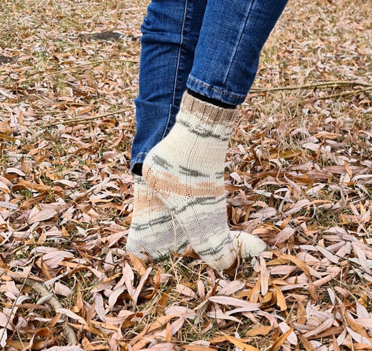 Cold-weather multicolor unisex socks