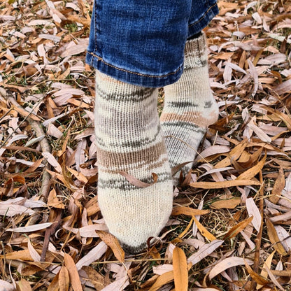 Cold-weather multicolor unisex socks