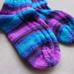 Vegan multicolor cold-weather ribbed socks