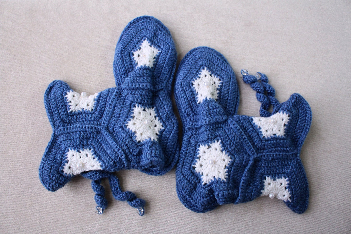 Cozy snowflake nordic home booties for women