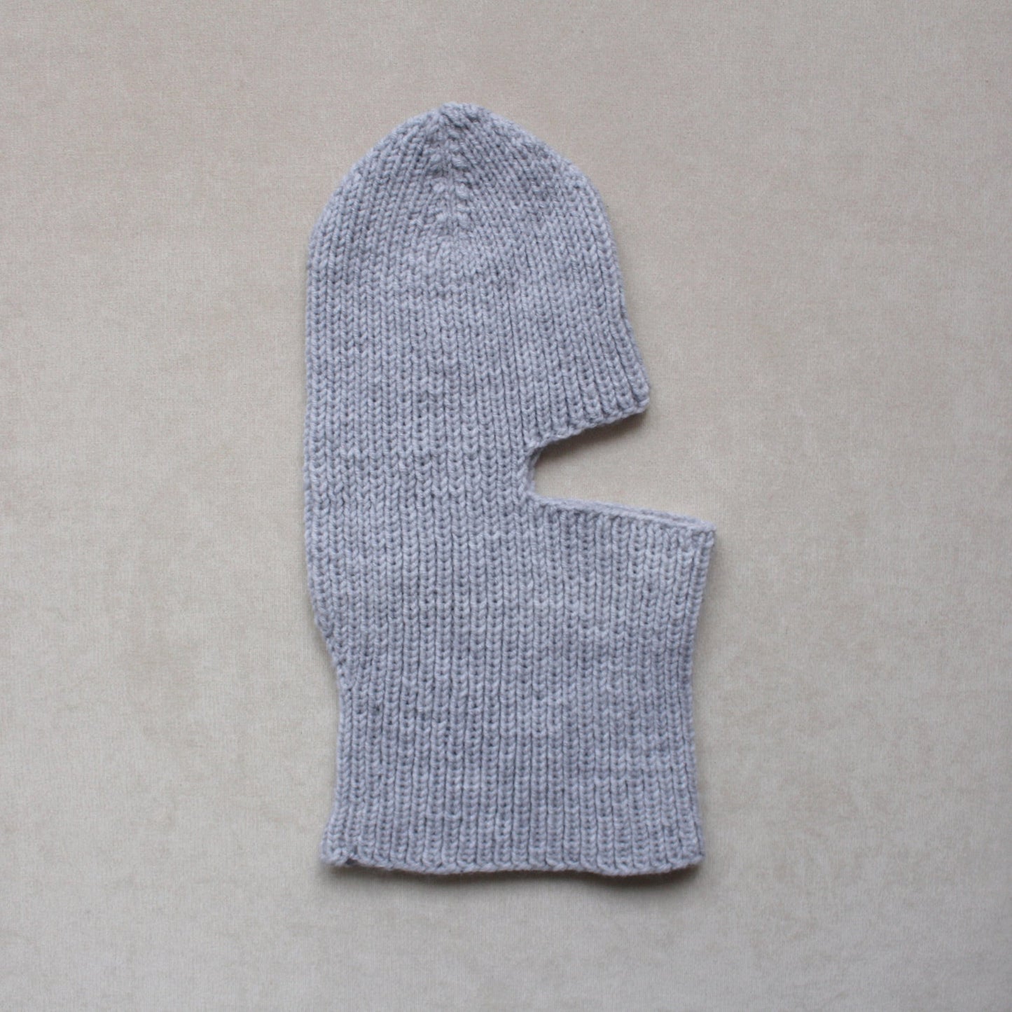 Unisex rib-knitted balaclava hat