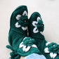 Crochet wool blend slipper booties