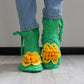 Crochet slipper boots with soles, Soft girl aesthetic home shoes