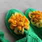 Crochet slipper boots with soles, Soft girl aesthetic home shoes