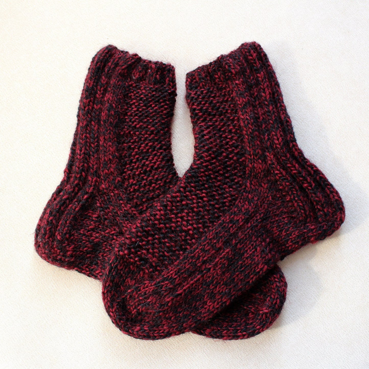 Wide-calf wool blend socks, Chunky bed socks, Socks for swollen feet