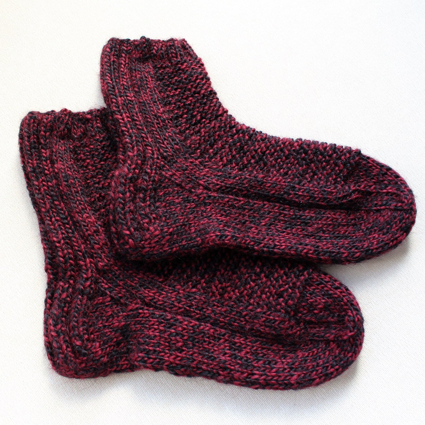 Wide-calf wool blend socks, Chunky bed socks, Socks for swollen feet