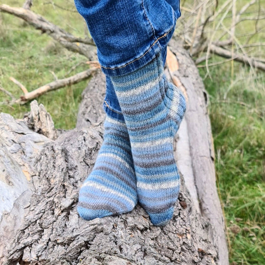 Funky rainbow striped socks