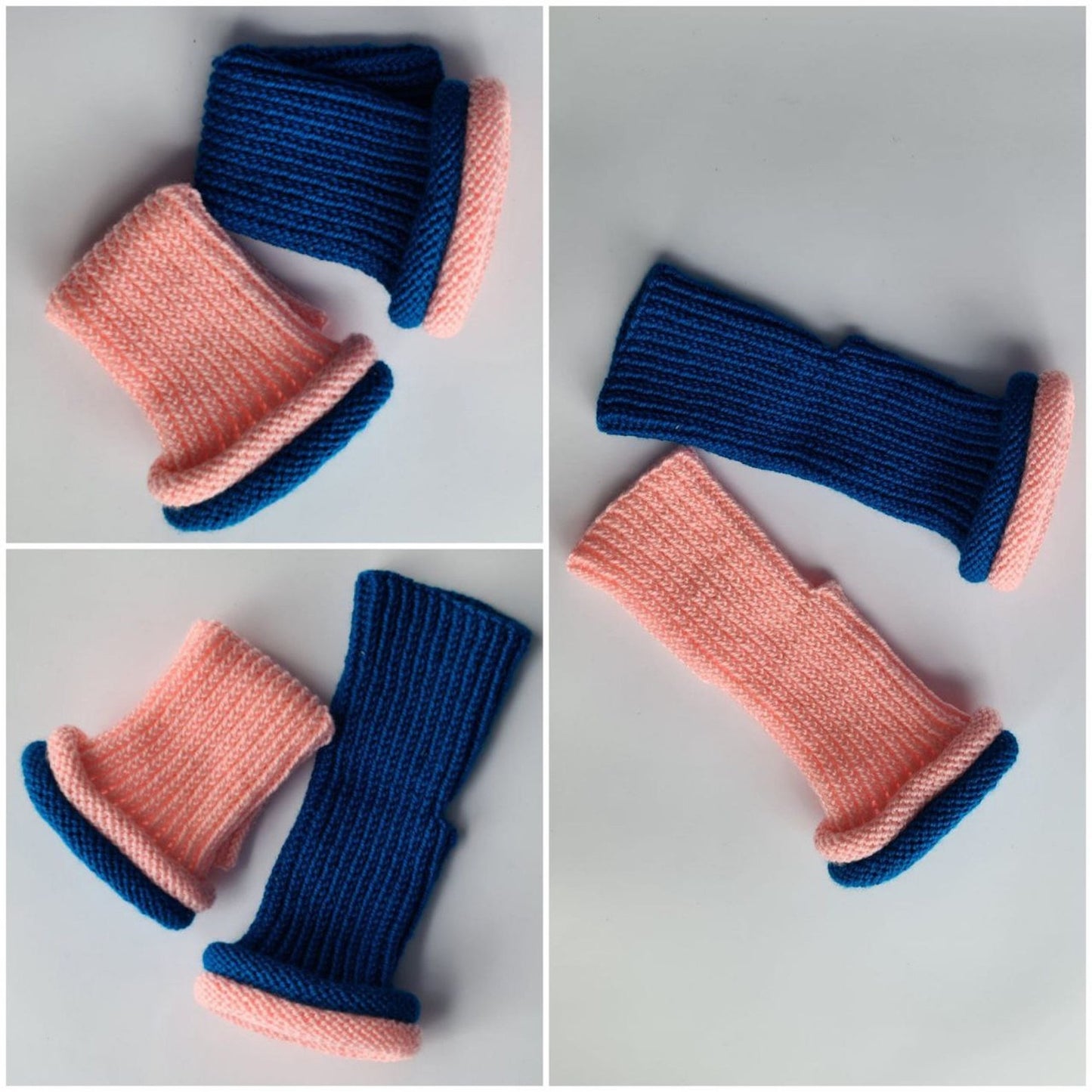 Roll-Top pure acrylic PiYo socks, Open toe and heel stockings, Cushioned contrasting mottled slippers