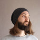 Fisherman trawler cap, Gray 100% merino beanie