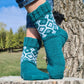 Fair Isle Christmas socks