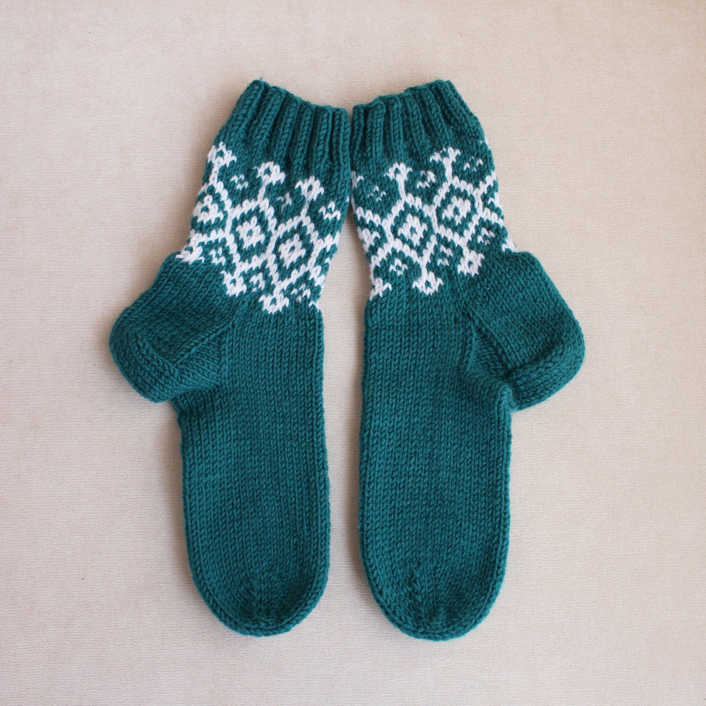 Fair Isle Christmas socks