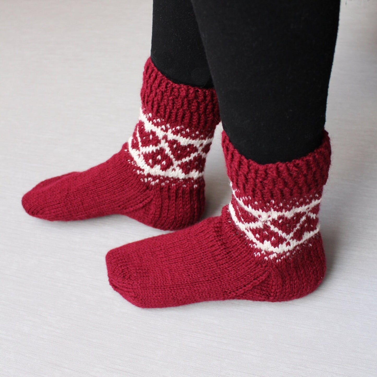 Christmas ornament socks, Wide-calf socks