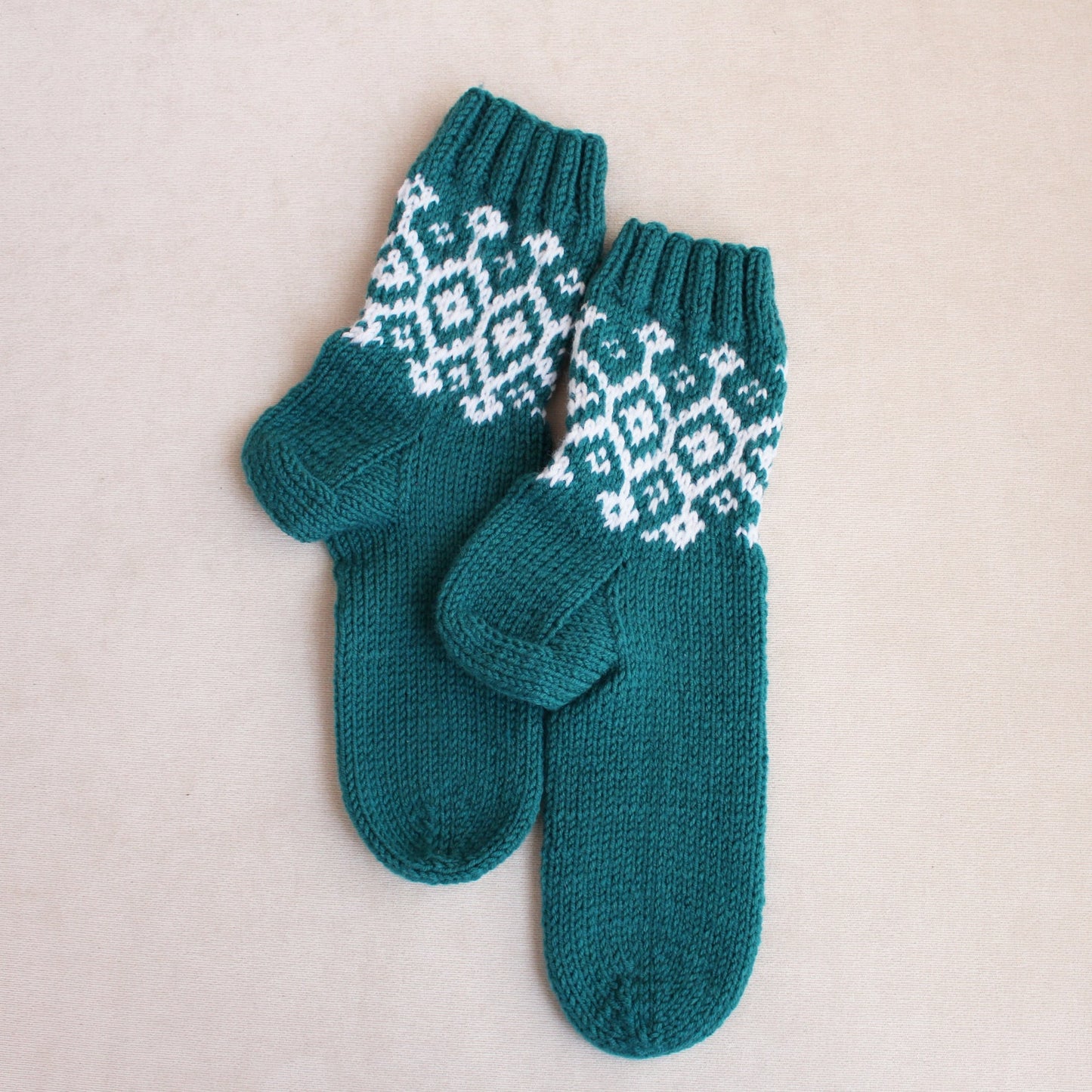 Fair Isle Christmas socks