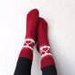 Christmas ornament socks, Wide-calf socks
