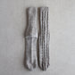 Cable beige leg warmers, Thermal winter socks