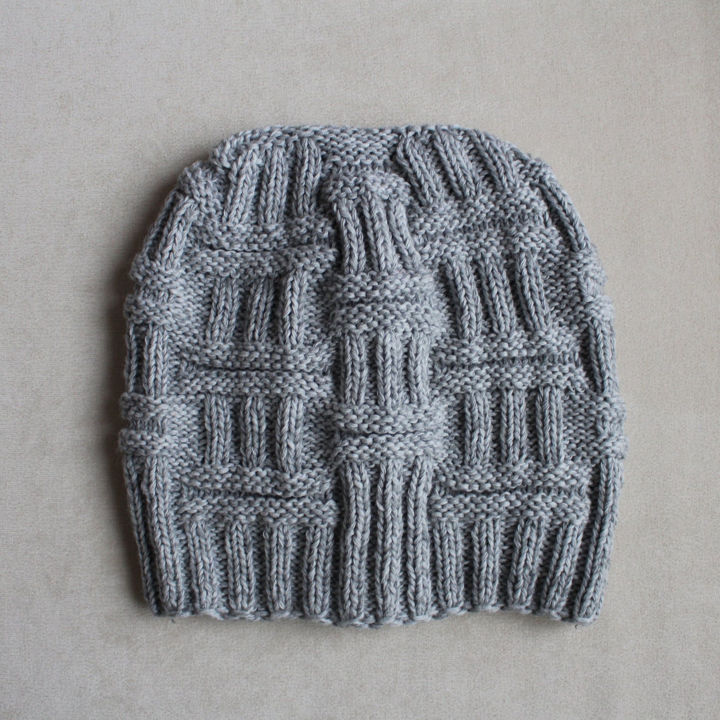 Wool dreadlock tam hat, Slouchy oversized beanie