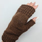 Wool blend fingerless gloves for women, Soft stylish and warm fingerless mittens