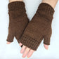 Wool blend fingerless gloves for women, Soft stylish and warm fingerless mittens