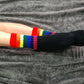 Rainbow crew socks, Socks with colorful stripes