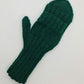 Green convertible mittens