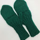 Green convertible mittens