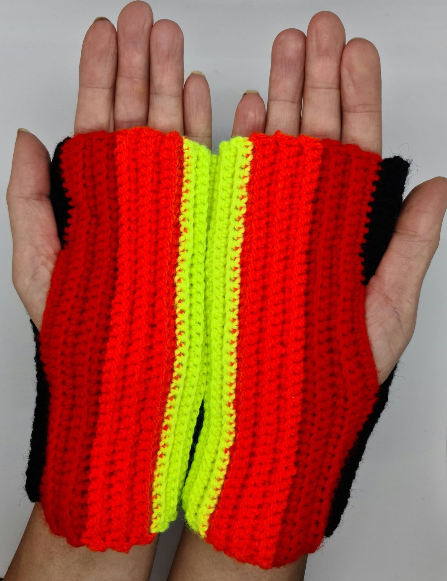 Rainbow mittens