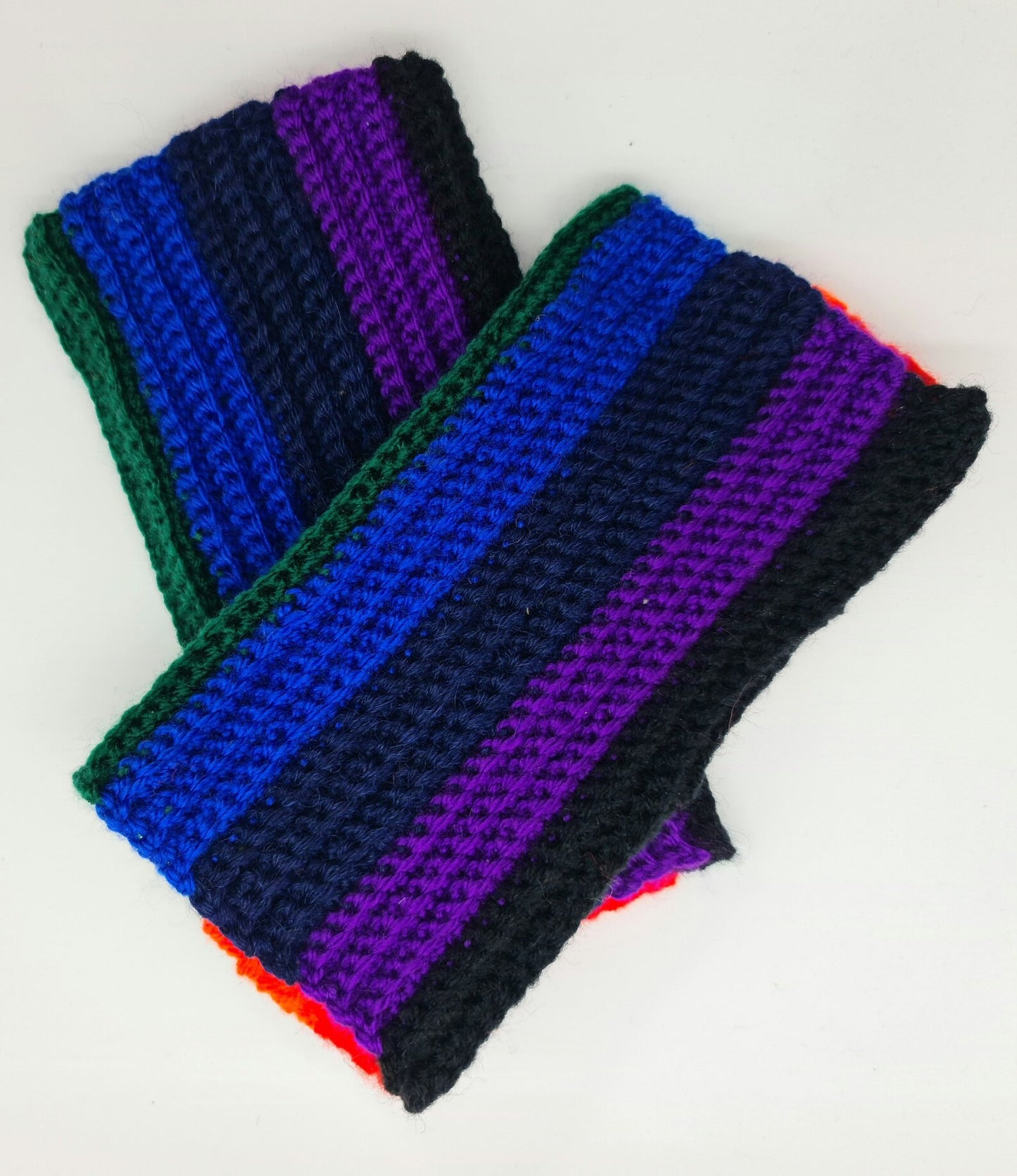 Rainbow mittens