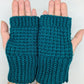 Fingerless acrylic gloves