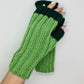 Green strechy mittens