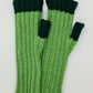 Green strechy mittens