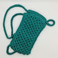 Crossbody mobile phone mini-bag, Crochet macrame purse, Vegan strappy phone case