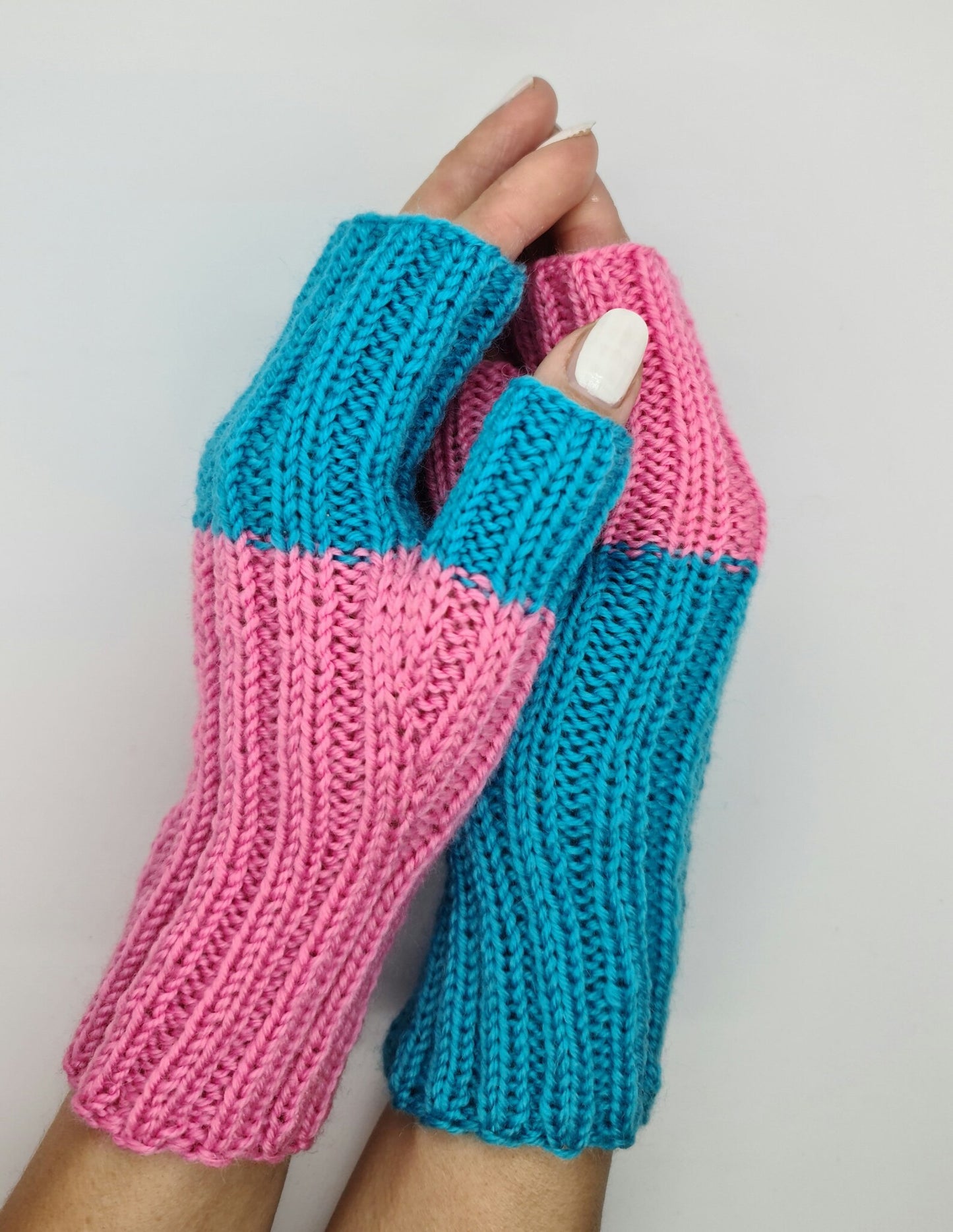 Barbie fingerless mittens