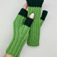 Green strechy mittens