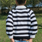 Wednesday Addams Jenna black and white striped sweater