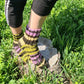Warm wool socks, Mismatched ankle socks