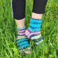 Scrappy ankle socks, Odd unusual mismatched socks