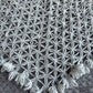 Triangle lace shawl in gray